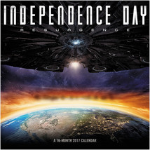 Independence Day Resurgence Movie 16 Month 2017 Wall Calendar, NEW SEALED - £11.59 GBP