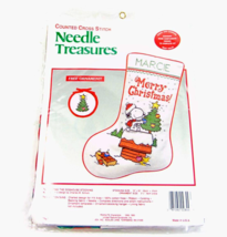 Vintage Needle Treasures The Doghouse Stocking Needlepoint 02844 Open Package - $99.00