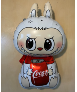 30X17 inch Labubu Monster big FOIL BALLOON coke soda can red scarf party... - $348.35 MXN