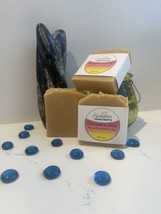 PINEAPPLE SAGE - Moisturizing Handmade - Homemade Lard Clay Bar Soap, wt. 4oz - £4.73 GBP
