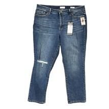 Sofia Jeans Blue Bagi Boyfriend Distress NEW Stretch Medium Blue Denim Wash 16 - $37.99