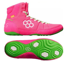 Rudis Colt 3.0 Wrestling Boxing Shoes Neon Pink Lime Green Mens Size 7.5 - $125.88 CAD
