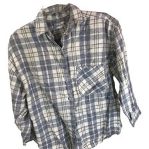 Vintage Flannel Blouse Authenic Balistik Wear Plaid Cotton Shirt Grunge ... - £12.61 GBP
