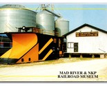 Snow Plow Mad River NKP Railroad Museum Bellevue Ohio OH UNP Chrome Post... - £3.06 GBP