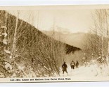 Mts Adams and Madison from Carter Notch Trail New Hampshire Real Photo P... - $17.82