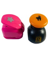 2 Mini Lever Punch “STAR &amp; a CAT” Paper Punch Crafts, Preowned. - $6.71 CAD