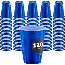 120 Party Cups 12 Oz Disposable Plastic Cups For Birthday Party Bachelor... - £36.73 GBP