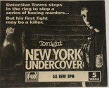 New York Undercover Tv Series Print Ad Vintage  TPA2 - £4.72 GBP