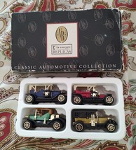 Vintage Replicas ANTIQUE  Classic AUTOMOTIVE COLLECTION - 4 Metal Cars i... - $14.49