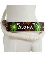 Hawaiian Natural Puka Shell Anklet 10&quot; and Aloha Coconut Shell Bracelet ... - $14.83