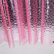 EVA 3D Pink/Magenta Water Cube Plastic Shower Curtain Liner - £18.98 GBP