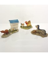 Lowell Davis Collectibles, SCHMID, 3 Figurines Border Fine Arts Dogs - N... - £35.47 GBP