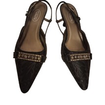 Talbots Women&#39;s Size 8B Slingback Brazilian Leather Kitten Heels - $16.83