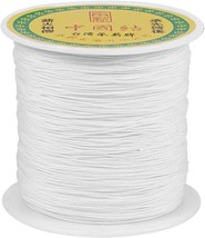 150 Yards White Beading String Cords 0.5mm Chinese Knotting Cord Braided... - $28.01