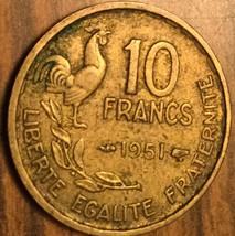 1951 France 10 Francs Coin République Française - £1.29 GBP