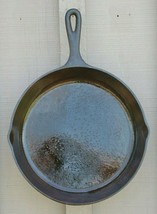 Cast Iron Frying Pan Camping Skillet #8 SK Twin Spouts USA - £23.35 GBP