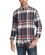 Weatherproof Vintage Mens Exploded Flannel Plaid Shirt, Size Small - $17.82