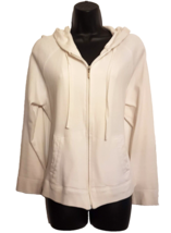 Susquehanna Trail Outfitters Zip Up Hoodie size XL White Cotton Knit Top - $17.75