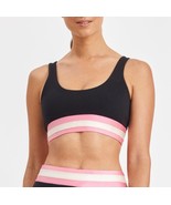 Ayda Pink Striped Black Jackson Sports Bra Women’s Size Large - $47.90 CAD
