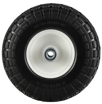 Varies 10 in. No Flat Tire Replacement Wheel, Black, Knobby Tread, 5/8 in. - £37.09 GBP
