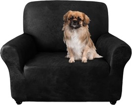 Sofa Chair Cover, Couch Covers For Leather Couches, Stretch, Chair, Black - $41.93