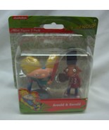 Just Play Nickelodeon Hey Arnold ARNOLD &amp; GERALD 4&quot; PLASTIC TOY FIGURE N... - £12.91 GBP
