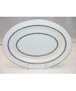 Vintage Mepoco Japan Oval Meat 12&quot; Platter Floral Basket Design 2-west - €33,76 EUR