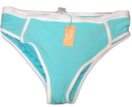 Kona Sol Women&#39;s 2X (20W-22W) Plus Size High Waist Turquoise Bikini Bottom - £7.35 GBP