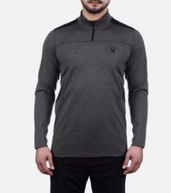 Spyder Active Men’s Size XL Performance Qtr Zip Top, Grey Heather - £13.44 GBP