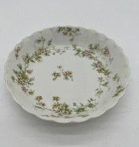 Antique Haviland &amp; Co Limoges Hand Painted Pink Flowers Berry Bowl - £8.88 GBP