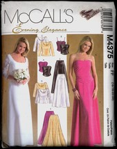 Part Cut Size 16 18 20 22 Evening Elegance Top Skirt McCalls 4375 Pattern - £6.24 GBP
