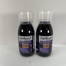 Sambucol Black Elderberry Syrup, Advanced Immune, Vitamin C + Zinc, 4 oz 2 PACK - £11.03 GBP