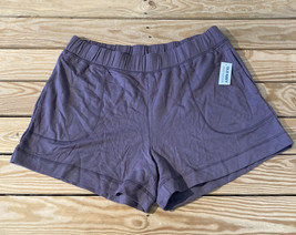 old navy NWT women’s sweat shorts size L purple M3 - £9.27 GBP