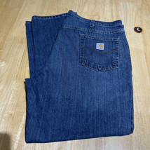 Carhartt Mens Jeans Blue 44X30 Straight Traditional Fit Denim - $22.54