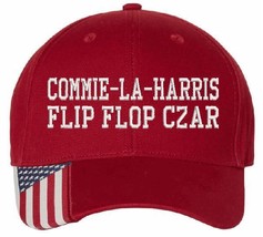 Kamala Harris Shirt Border Czar Embroidered Hat USA300 Flag Brim Kamala Hat MAGA - £18.64 GBP