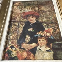 Vintage Renoir Two Sisters On The Terrace Gilt Carved Wood Frame Fine Arts - £73.51 GBP