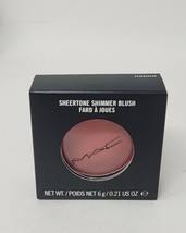 New MAC Sheertone Shimmer Blush Full Size Peachykeen - £22.04 GBP