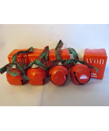 Avon &quot;Pretty Sleigh Bell&quot; Shiny Red Ornaments-Red &amp; Green Ribbons, 1987,... - £12.57 GBP