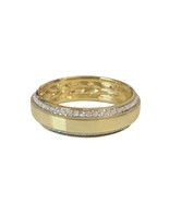 David Yurman Beveled Band Ring In 18k Yellow Gold With Pave Diamonds - $4,827.79 CAD