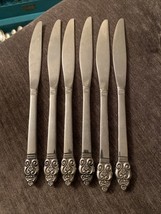 6! Oneida SSS Erika Modern Hollow Knives Stainless Steel Flatware 9 3/8&quot; - $23.27