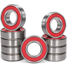 10 Pcs 6004-2RS(RS) Seal Bearings 20X42X12Mm,Steel and Double Rubber Seal - £28.03 GBP