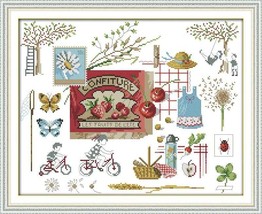 14count Cross Stitch Kit Embroidery Kit Needle Point Tapestry Easy Cross... - $11.99
