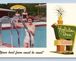 Bathing Beauties Poolside Holiday Inn Perry Florida UNP Chrome Postcard P2 - £2.84 GBP
