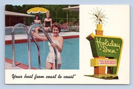Bathing Beauties Poolside Holiday Inn Perry Florida UNP Chrome Postcard P2 - £2.83 GBP