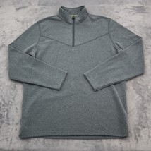 Magellan Outdoors Sweater Mens L Gray Loose Fit Long Sleeve Chest Zip Pu... - £23.37 GBP