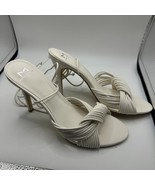 Marc Fisher White Strappy Lace-Up Heels - Size 10M - $632.40 MXN