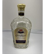 Crown Royal Whisky Fine De Luxe 1.75L EMPTY Glass Bottle Decanter - €8,03 EUR