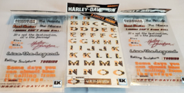 Harley Davidson Stickers EK Success Flame Alphabet &amp; Phrases Scrapbooking Set 3 - £15.62 GBP