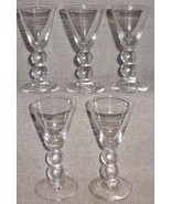 Set (5) Imperial CANDLEWICK PATTERN 3 1/2&quot; tall Cordial or Shot Stems - £54.91 GBP