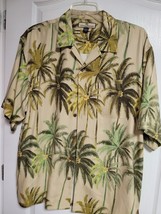 Tommy Bahama Silk Short Sleeve Button Hawaiian Floral Shirt Large - $15.00